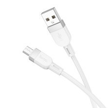 USB кабель HOCO X109 USB - micro USB SILICONE, 1 метр, білий