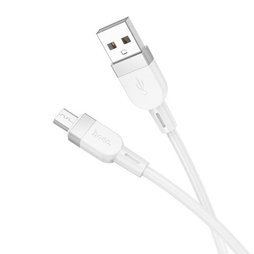 USB кабель HOCO X109 USB - micro USB SILICONE, 1 метр, білий