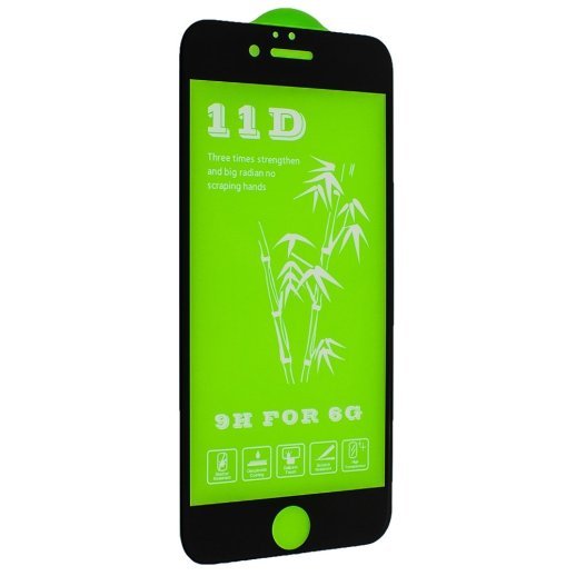 Захисне скло 11D для APPLE IPHONE 6 ЧОРНИЙ