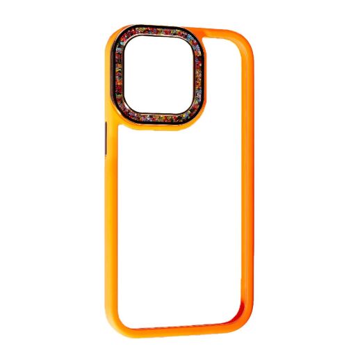 Накладка Swarovski для Apple iPhone 15 Pro Max Orange