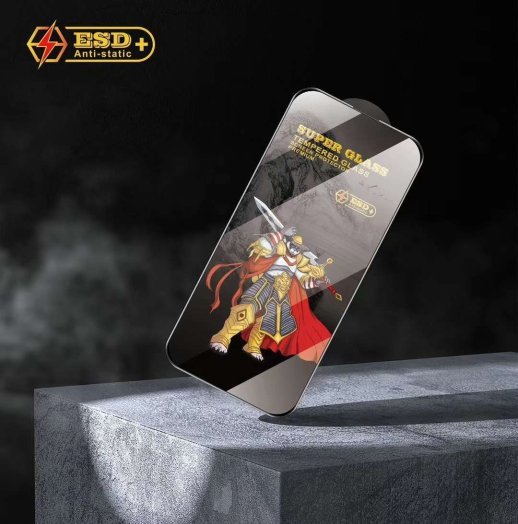 Захисне скло ESD+ SUPER GLASS APPLE iPhone X / XS / 11 PRO 5.8" ЧОРНИЙ