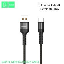 Кабель USB Denmen D39T USB-Type-C 3.6A Нейлонова обплетення