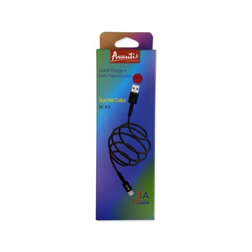 USB Cable Avantis AC-85t Silicone Type-C Red
