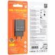 Мережевий зарядний пристрій BOROFONE BA88A TYPE-C PD 20W + USB QC3.0, чорний
