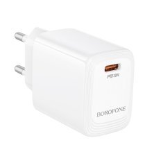 Мережевий зарядний пристрій BOROFONE BN28 PD 30W, білий