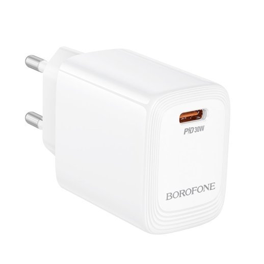 Мережевий зарядний пристрій BOROFONE BN28 PD 30W, білий