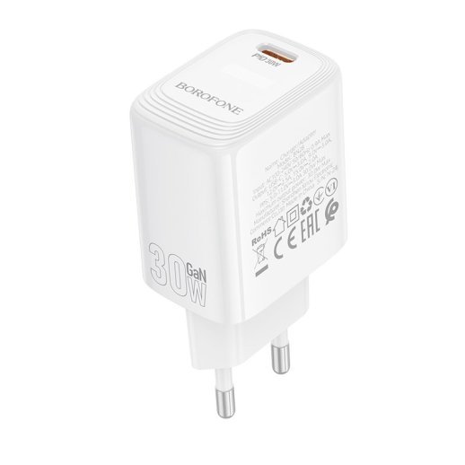 Мережевий зарядний пристрій BOROFONE BN28 PD 30W, білий