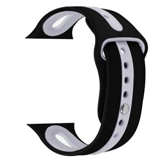 Ремінець силіконовий LINE 2 COLORS для APPLE WATCH 42 | 44 | 45 мм SMALL SIZE