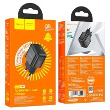 Мережевий зарядний пристрій HOCO N32 TYPE-C PD 30W чорний