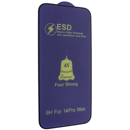 Захисне скло 4S DIAMOND ESD FOUR STRONG APPLE iPhone 14 PRO MAX | 15 PLUS | 16 PLUS