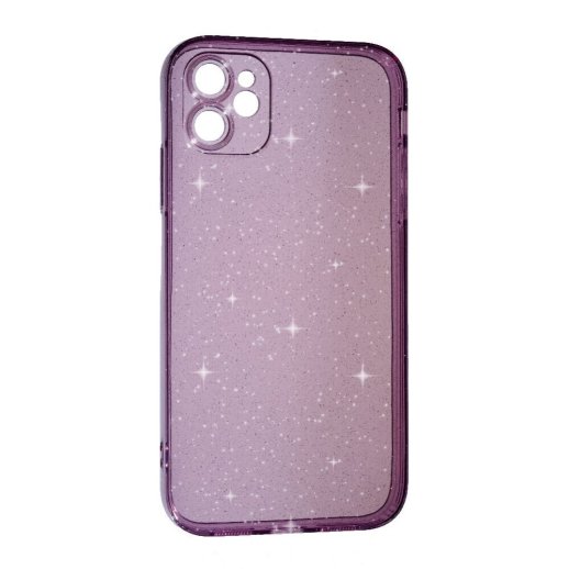 Силікон Clear Shine для Apple iPhone 12 Violet