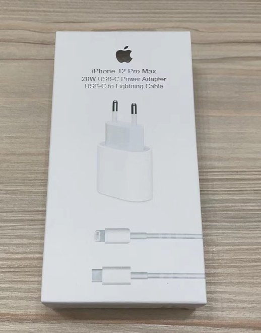Мережевий Зарядний Пристрій Apple iPhone Power Adapter 20W USB-C & Cable White No Logo