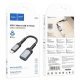 Перехідник HOCO UA24 Lightning ПАПА - USB 3.0 МАМА СIРИЙ 16.5 CM