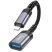 Перехідник HOCO UA24 Lightning ПАПА - USB 3.0 МАМА СIРИЙ 16.5 CM
