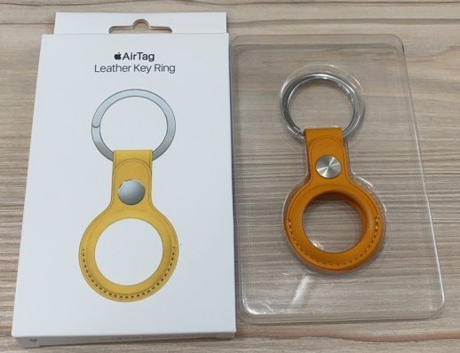 Airtag Leather Orange