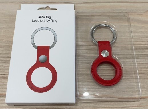 Airtag Leather Orange