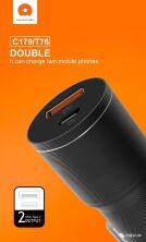 Автомобільний зарядний пристрій WUW C179 USB + TYPE-C 38W (96)