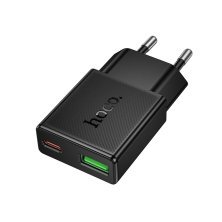 СЗУ HOCO N73 PD20W+ QC3.0 (1USB/1Type-C) (черный)