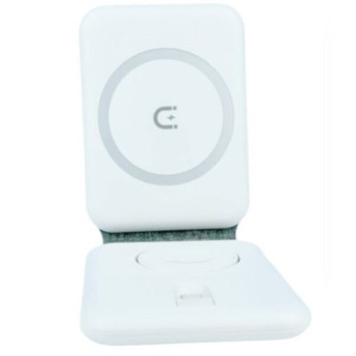 Бездротовий зарядний пристрій Infinity 900 3in1 15W iPhone/Apple Watch/AirPods White