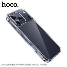 Захисний чохол протиударний HOCO Airbag для APPLE iPhone 17 PRO MAX пластик, прозорий