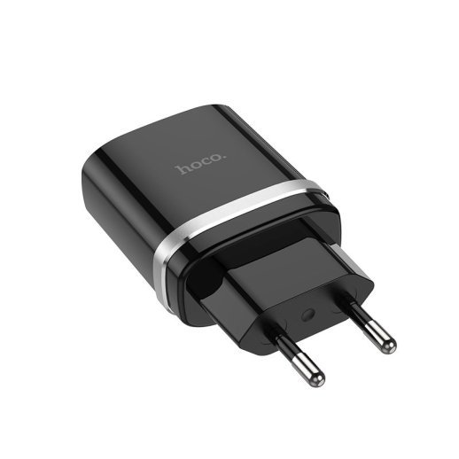 Мережевий зарядний пристрій HOCO C12Q SMART QC3.0, чорний