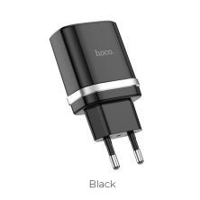 Мережевий зарядний пристрій HOCO C12Q SMART QC3.0, чорний