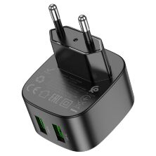 СЗУ HOCO CS34A QC3.0 (2USB/3A/18W) (12pc) (черный)