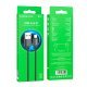 USB кабель BOROFONE BX87 Sharp плетений нейлон USB - Lightning, чорний