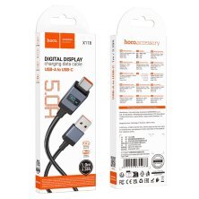 USB кабель HOCO X118 USB - Type-C, 1 метр, чорний