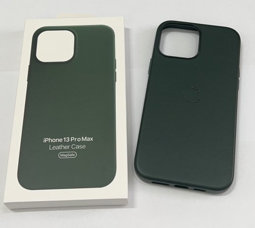 Чохол Leather Case Apple Iphone 13 ProMax MagSafe Forest Green