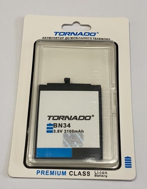 Акумулятор для Tornado Xiaomi BN34 (2100 mAh) (Redmi 5A) Premium