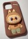 Silicone Labubu Smile Apple iPhone 12/12 Pro Brown 2