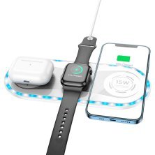 Бездротовий зарядний пристрій BOROFONE BQ14 Absolute 3в1 22.5W wireless fast charger