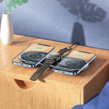Бездротовий зарядний пристрій BOROFONE BQ14 Absolute 3в1 22.5W wireless fast charger
