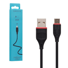 USB Cable Borofone BX17 Lightning 1m Black