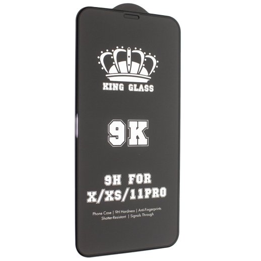 Захисне скло 9K/9D+ GOOD QUALITY APPLE IPHONE X | XS | 11 PRO ЧОРНИЙ