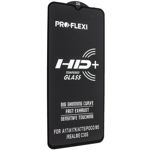 Захисне скло PRO-FLEXI HD+ POCO M5 ЧОРНИЙ