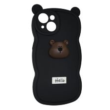 Силікон Hello Bear для Apple iPhone 14 Black