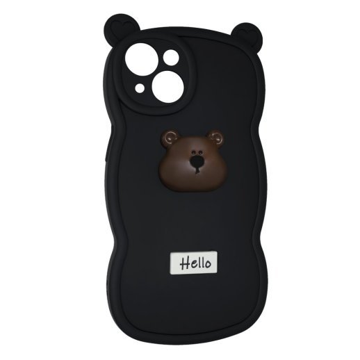 Силікон Hello Bear для Apple iPhone 14 Black