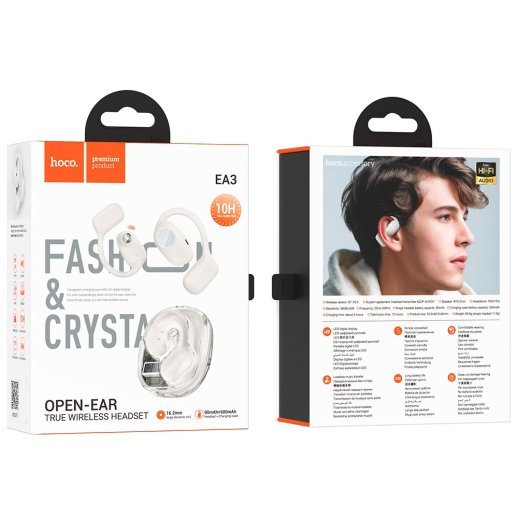 Бездротові навушники HOCO EA3, білий