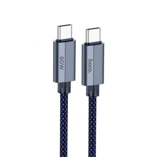 USB-C кабель HOCO U134 60W Type-C - Type-C 1.2М СИНІЙ
