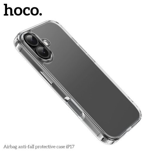 Захисний чохол протиударний HOCO Airbag для APPLE iPhone 17 пластик, прозорий