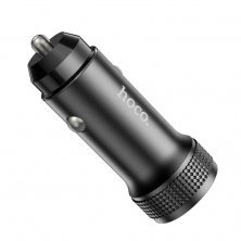 Автомобільний зарядний пристрій HOCO Z49B PD 20W TYPE-C / 18W USB QC 3.0, чорний