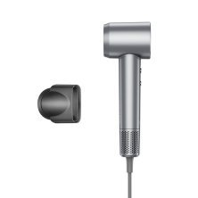 Високошвидкісний фен HOCO HP10 з іонізацією та цифровим дисплеєм, 1600 Вт, СІРИЙ