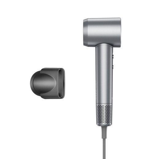 Високошвидкісний фен HOCO HP10 з іонізацією та цифровим дисплеєм, 1600 Вт, СІРИЙ