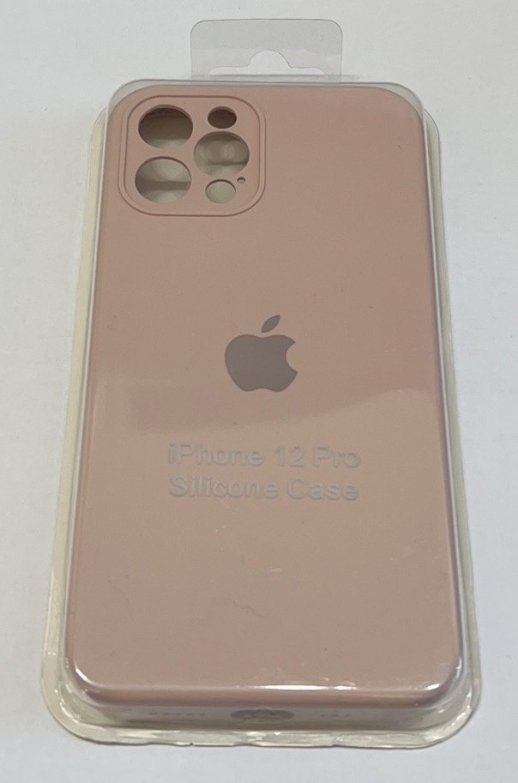 Чохол Silicone Case Copy Apple iPhone 12 Pro Square Pink Sand, 04