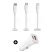 Автомобільний зарядний пристрій WUW T54 USB + TYPE-C 2.4A + кабель USB Micro-USB (20)