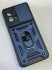 Armor Case With Curtain for Motorola G84 Dark Blue