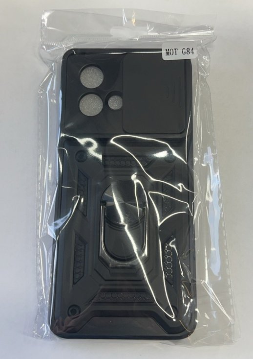 Armor Case With Curtain for Motorola G84 Dark Blue