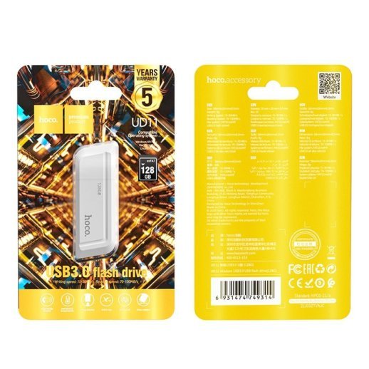 Флеш-память HOCO UD11 (USB3.0/128Gb) (белый)